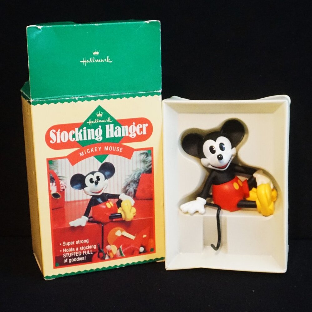 Disney Hallmark Vintage 1980’s Stocking Hanger Mickey Mouse